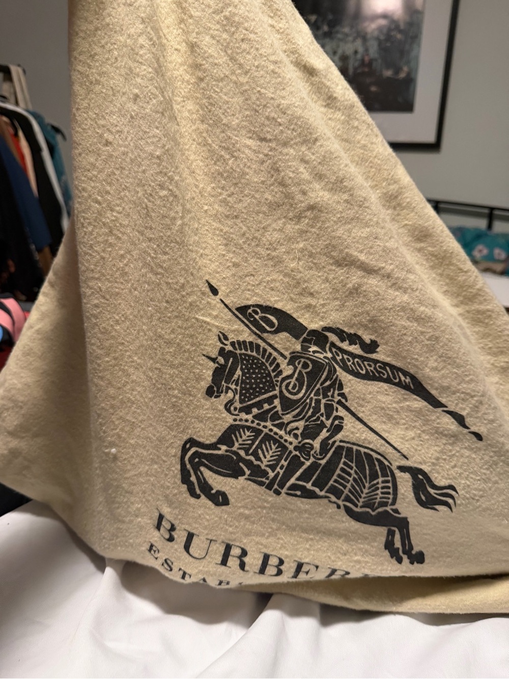BURBERRY Brown Leather And House Check Canvas Medium Maidstone Tote Bag - Picture 3 of 14